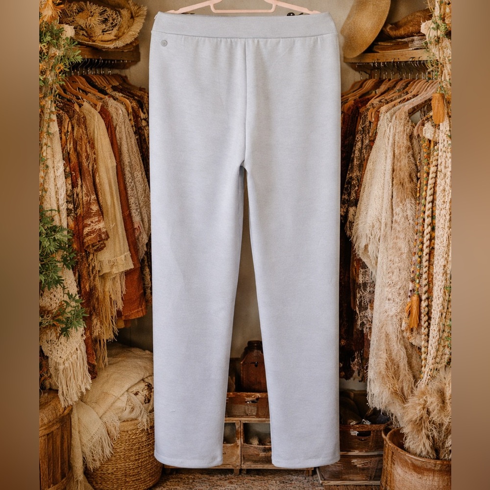 🔥Zelle Gray Women's wide straight leg with pockets - Picture 2 of 5